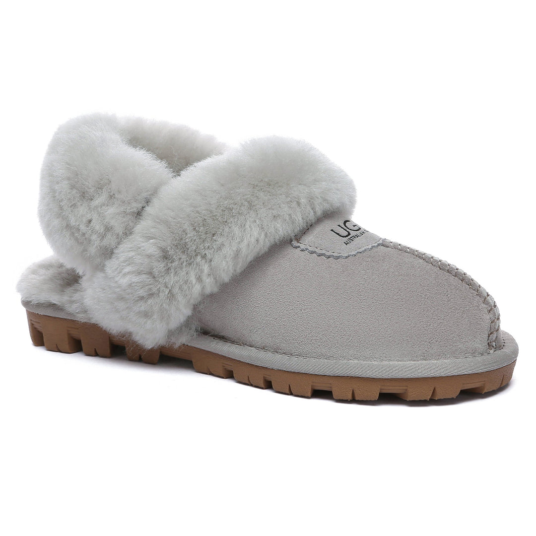Removable Slingback Waffle Fluffy UGG Slippers - UGG Direct Online