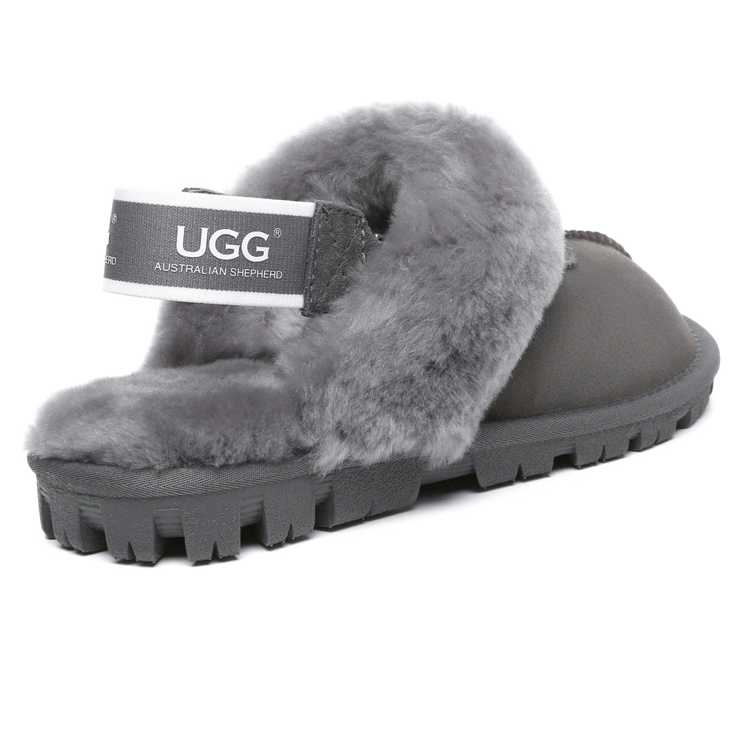 Removable Slingback Waffle Fluffy UGG Slippers - UGG Direct Online