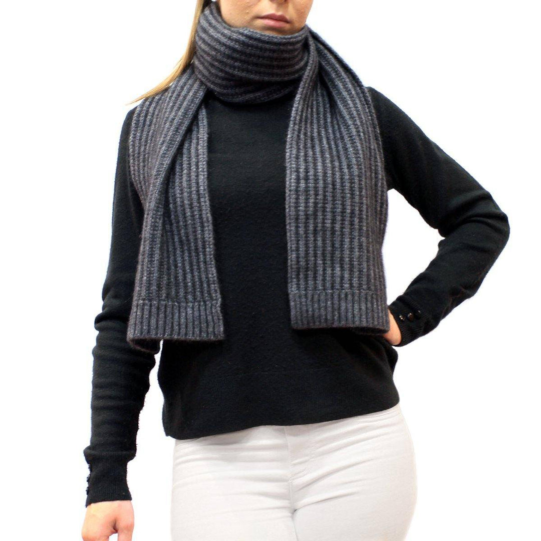 Ribbed Pattern Possum Merino Wool Scarf - Grey - UGG Direct Online