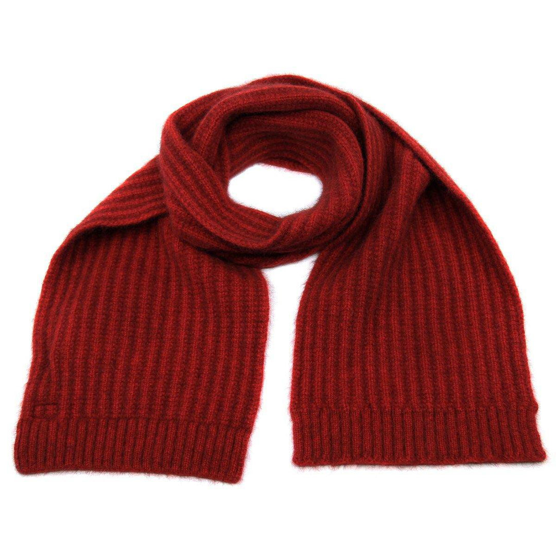 Ribbed Pattern Possum Merino Wool Scarf - Red - UGG Direct Online