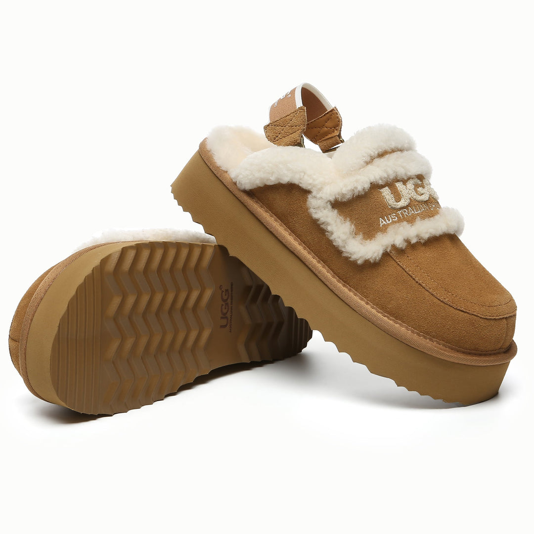 Riley UGG Platform Slingback Slippers - UGG Direct Online