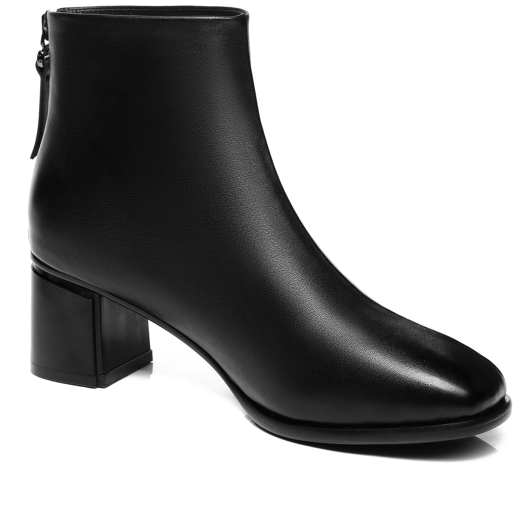 Roma Black Leather Ankle boots - UGG Direct Online