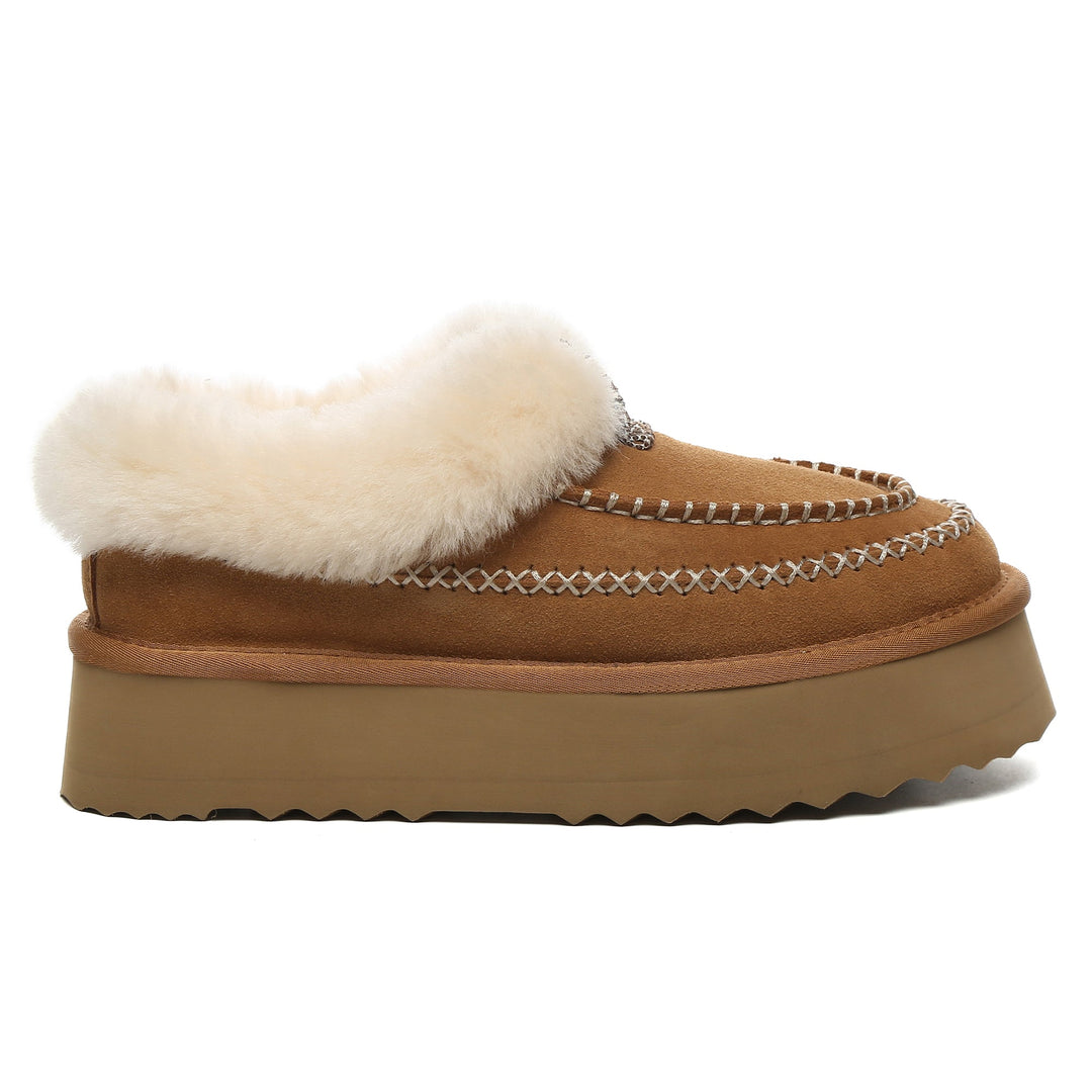 Santana Stitch UGG Ankle Platform Slippers - UGG Direct Online
