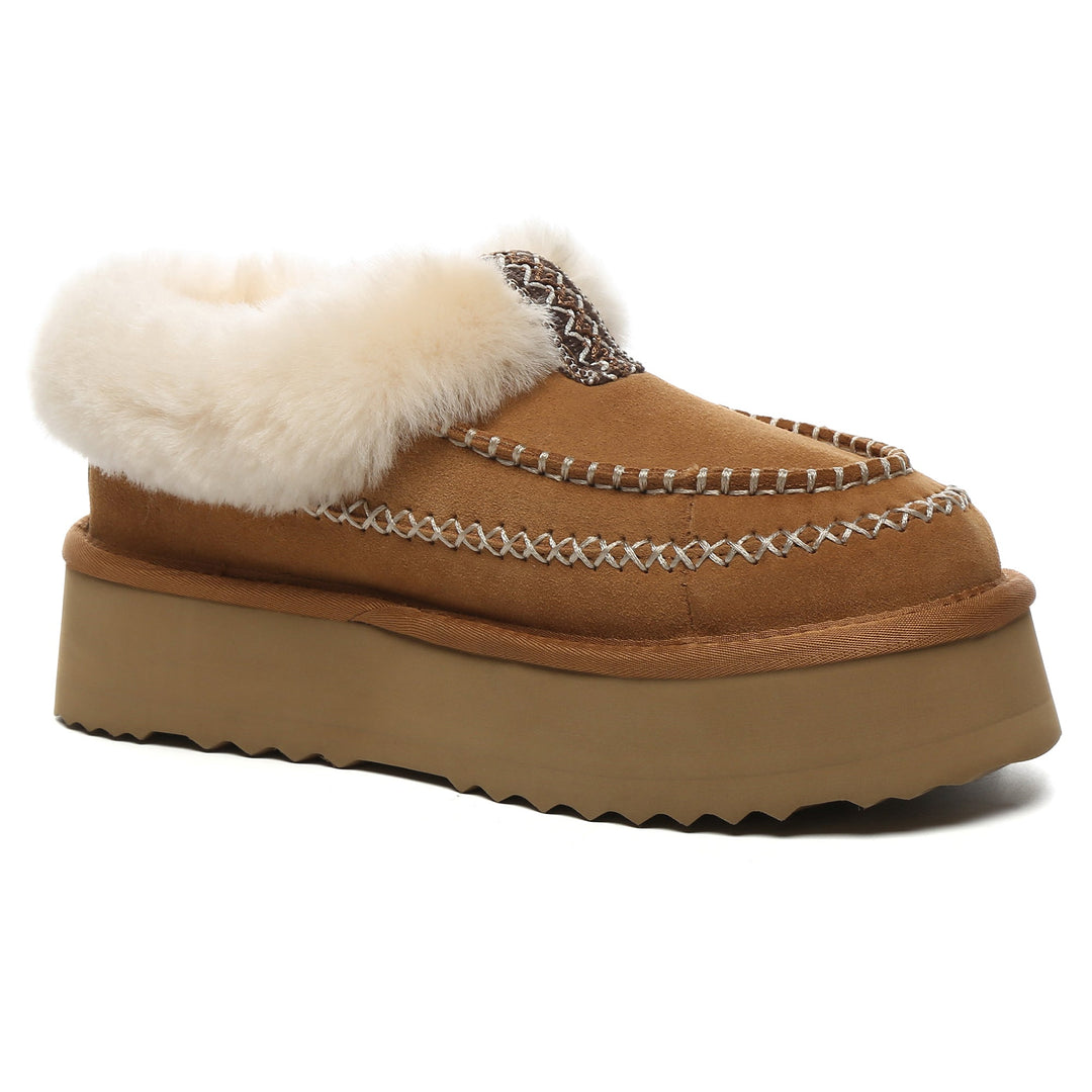 Santana Stitch UGG Ankle Platform Slippers - UGG Direct Online
