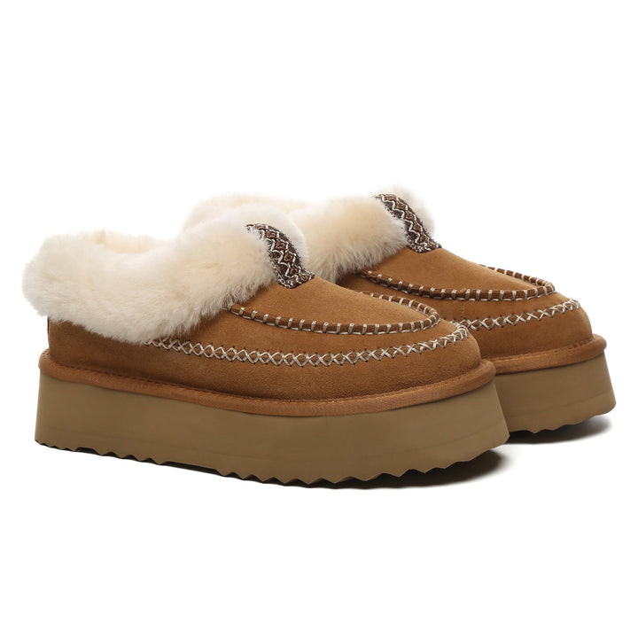 Santana Stitch UGG Ankle Platform Slippers - UGG Direct Online