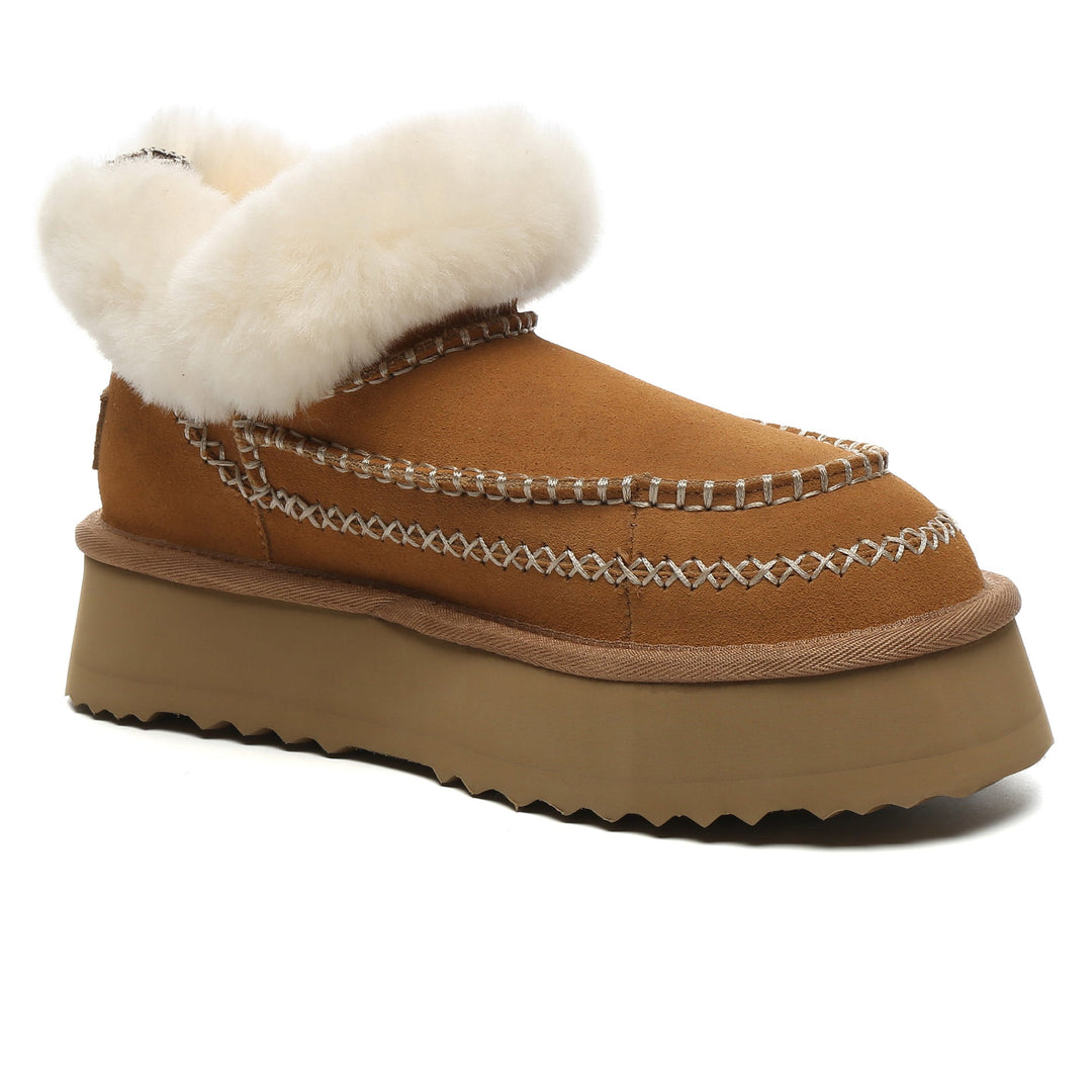 Santana Stitch UGG Mini Ankle Platform Slippers - UGG Direct Online