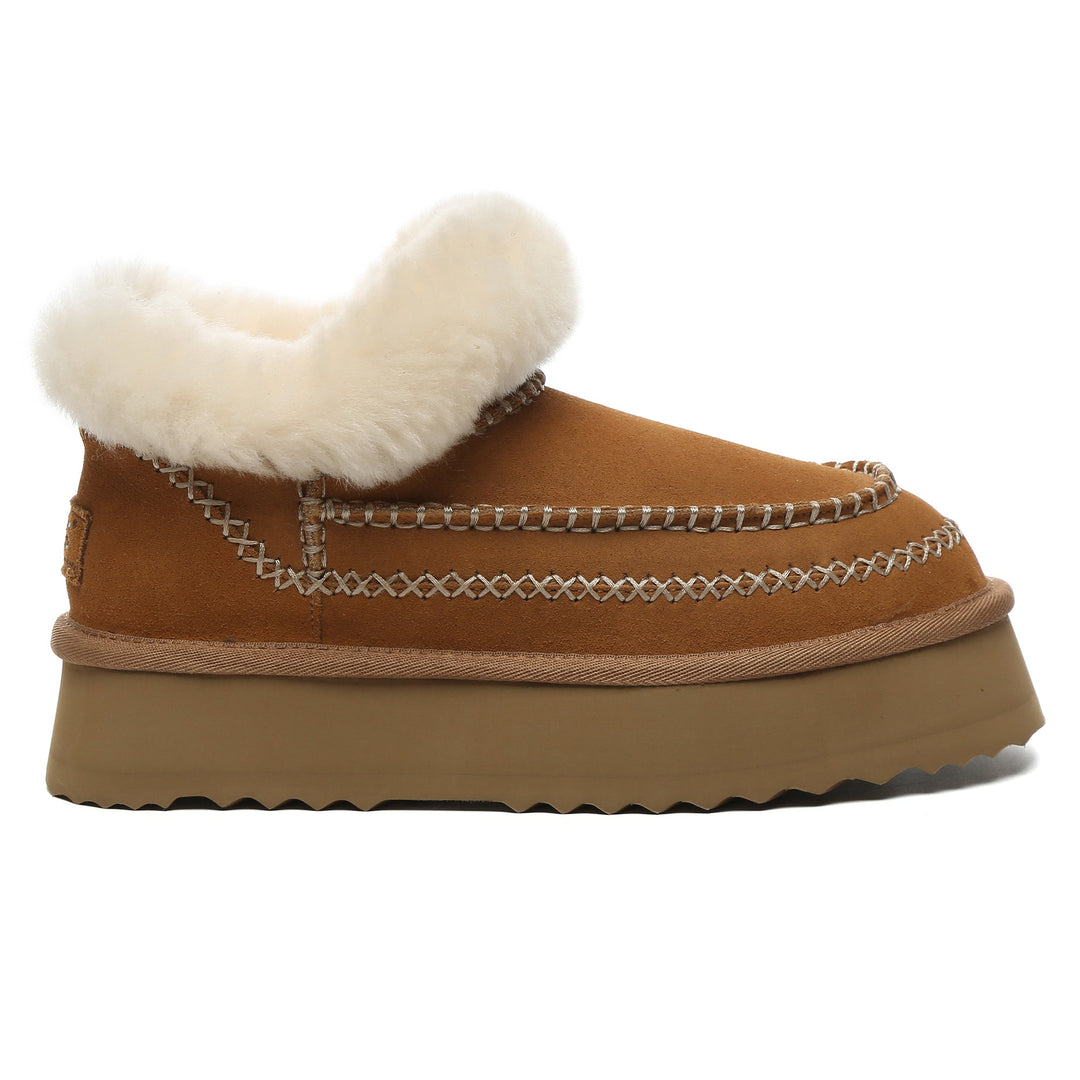 Santana Stitch UGG Mini Ankle Platform Slippers - UGG Direct Online
