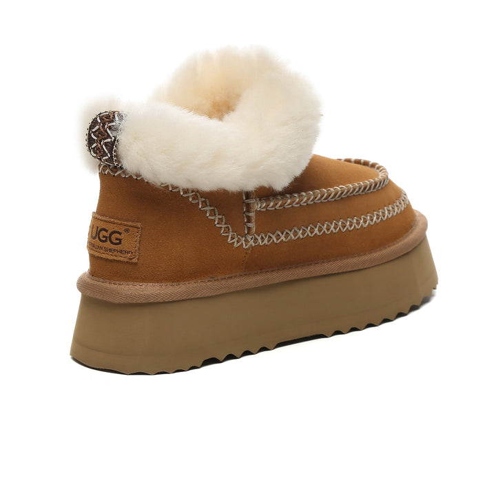 Santana Stitch UGG Mini Ankle Platform Slippers - UGG Direct Online