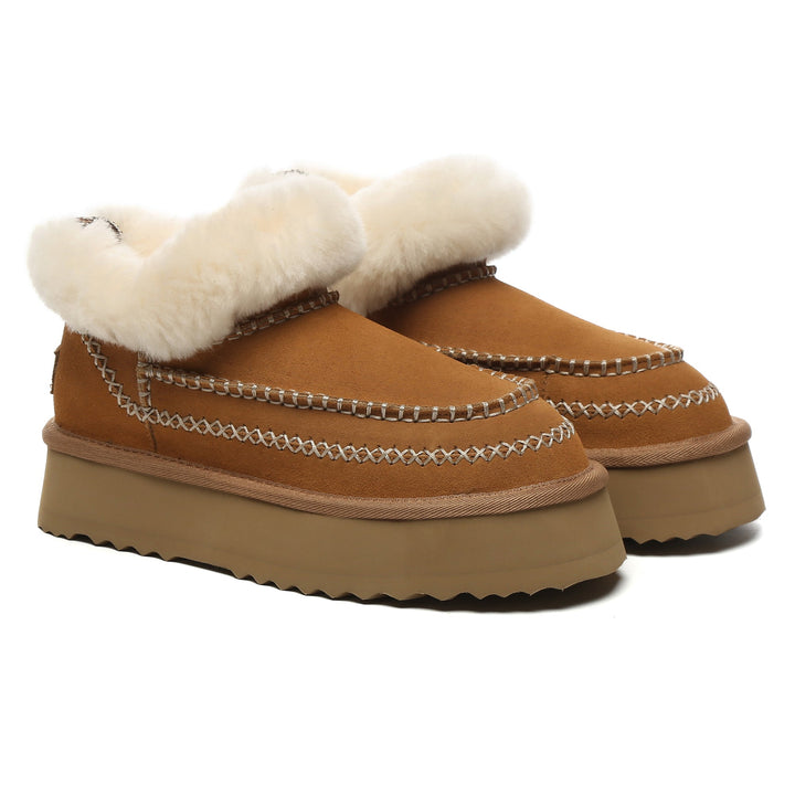 Santana Stitch UGG Mini Ankle Platform Slippers - UGG Direct Online