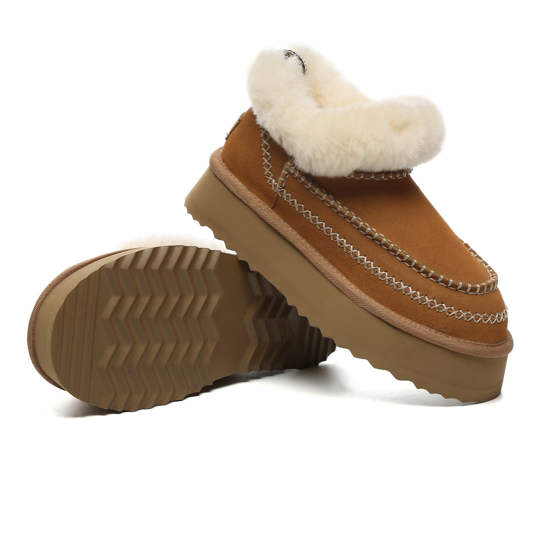 Santana Stitch UGG Mini Ankle Platform Slippers - UGG Direct Online