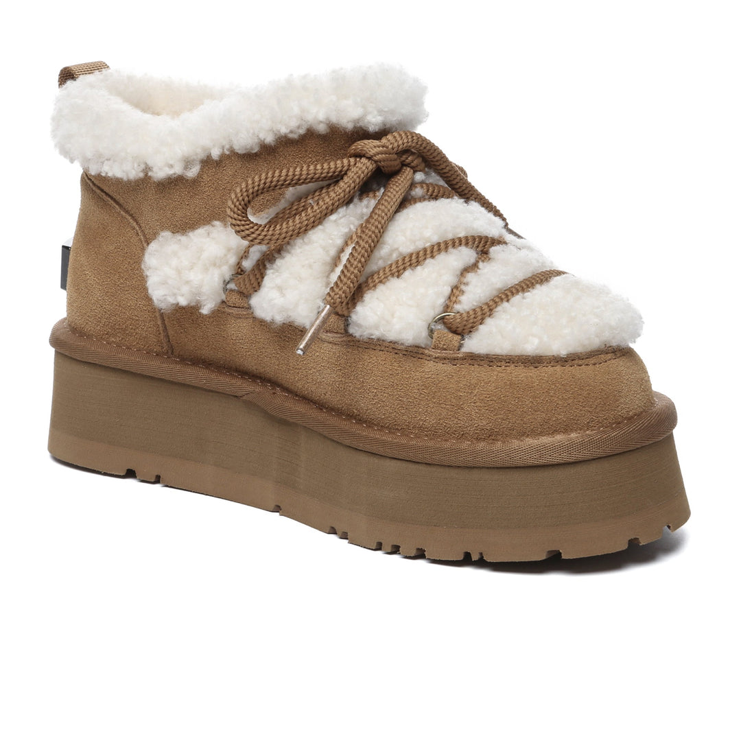 Shearling Lace UGG Mini Platform Boots - UGG Direct Online
