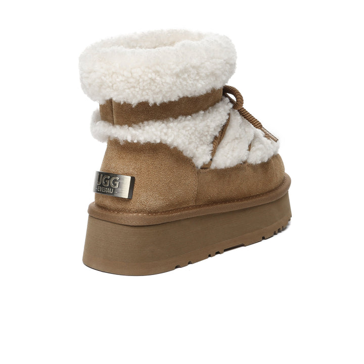 Shearling Lace UGG Platform Boots - UGG Direct Online