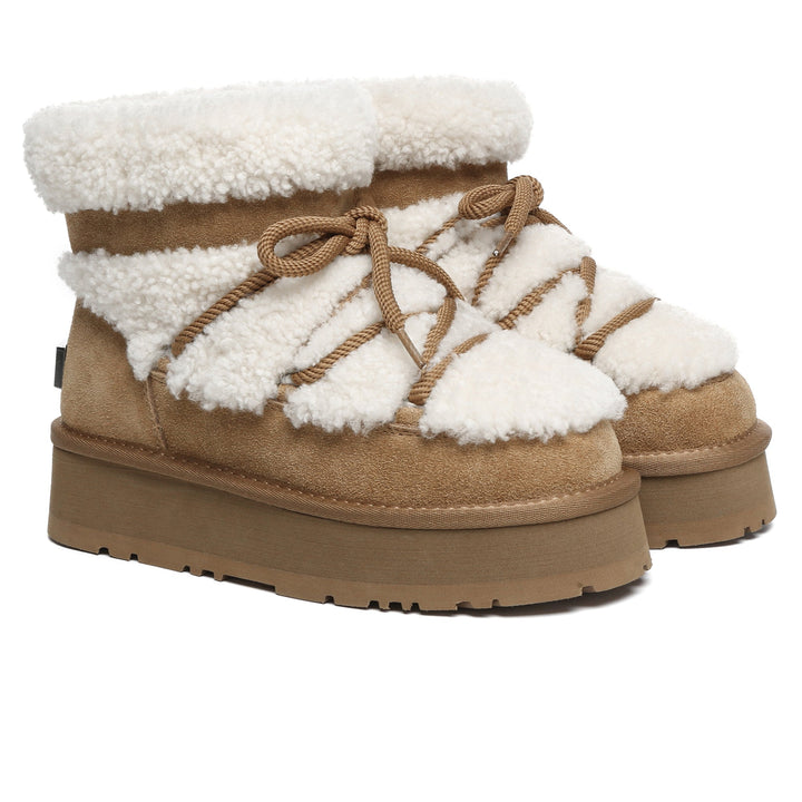 Shearling Lace UGG Platform Boots - UGG Direct Online