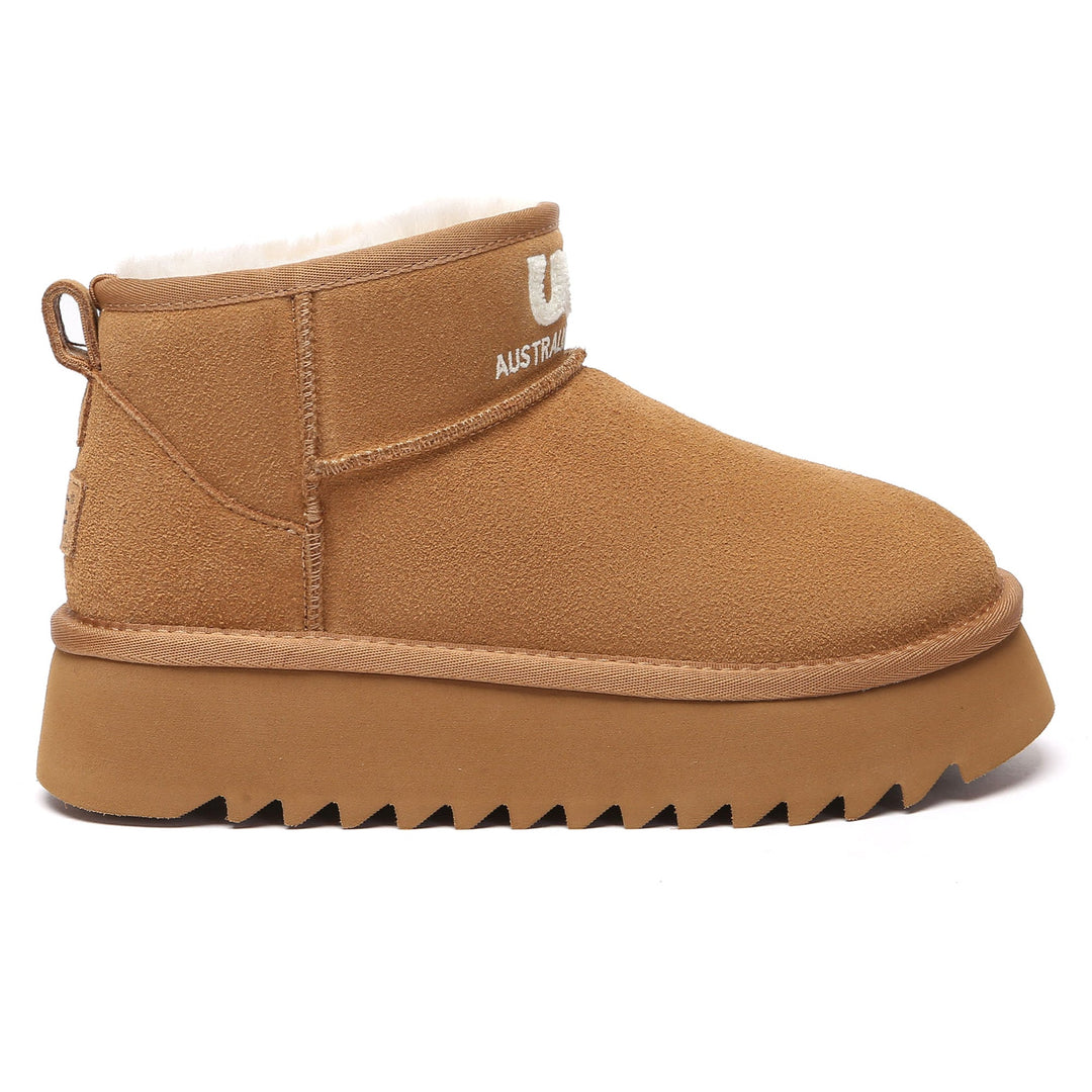 Shearling Logo Ultra Mini Platform UGG Boots - UGG Direct Online