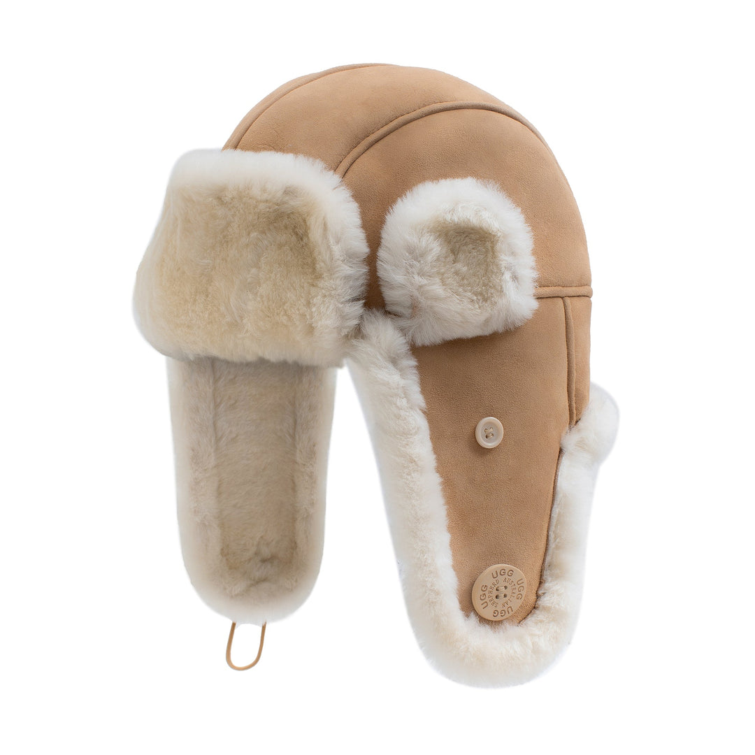 Sheepskin Adjustable UGG Aviator Hat - UGG Direct Online