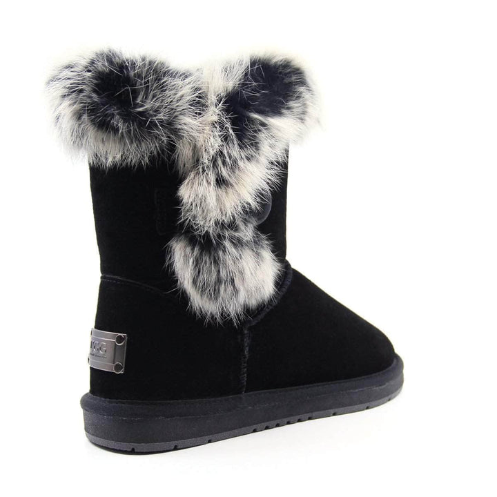 Short Button Fur UGG Boots - UGG Direct Online