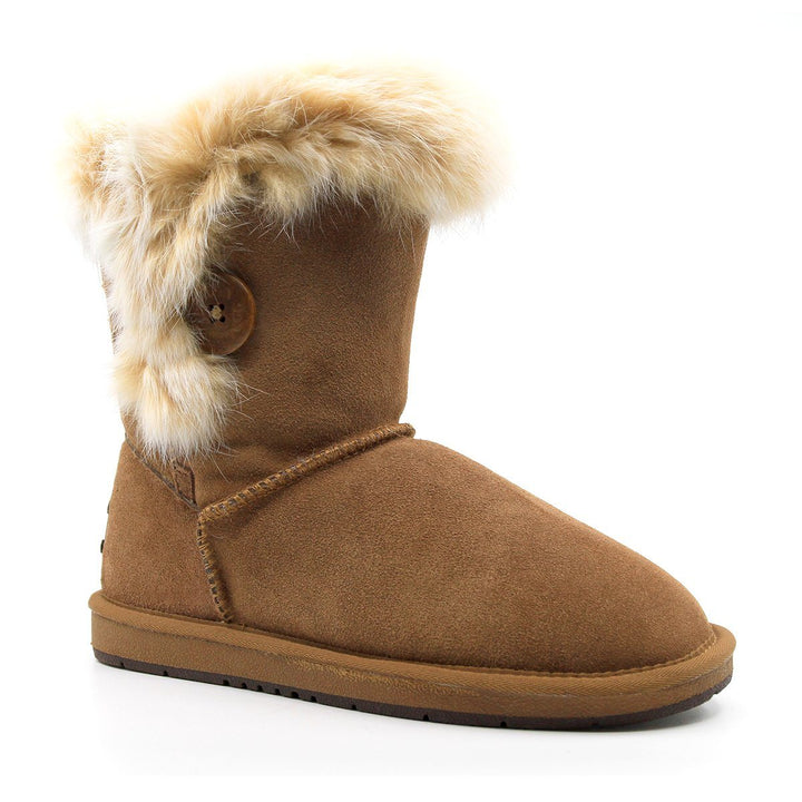 Short Button Fur UGG Boots - UGG Direct Online