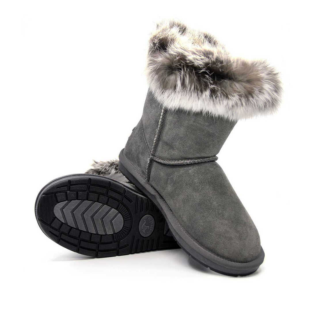 Short Button Fur UGG Boots - UGG Direct Online