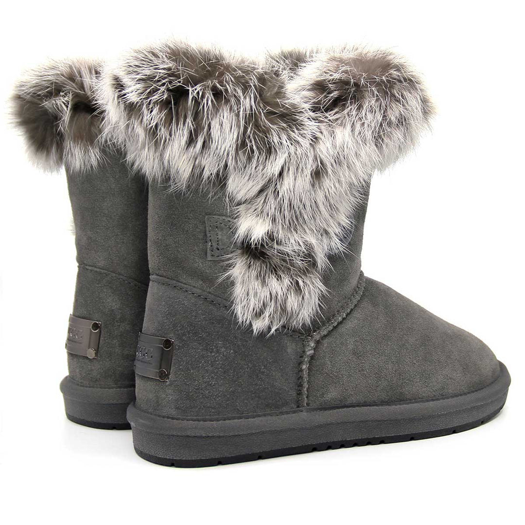Short Button Fur UGG Boots - UGG Direct Online