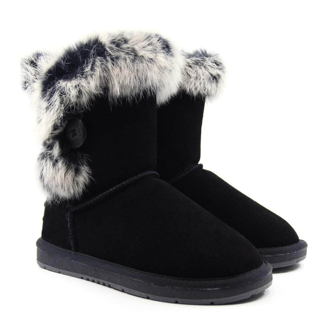 Short Button Fur UGG Boots - UGG Direct Online