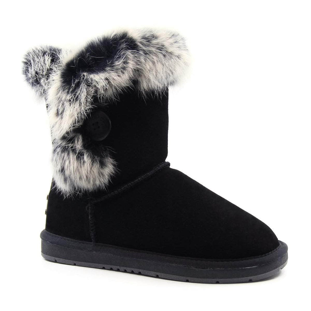 Short Button Fur UGG Boots - UGG Direct Online
