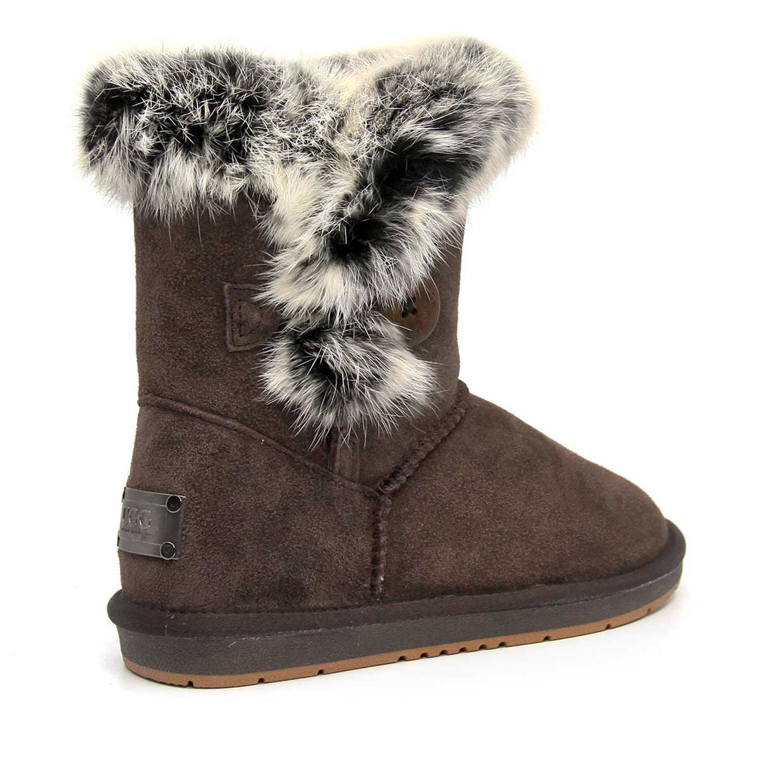 Short Button Fur UGG Boots - UGG Direct Online