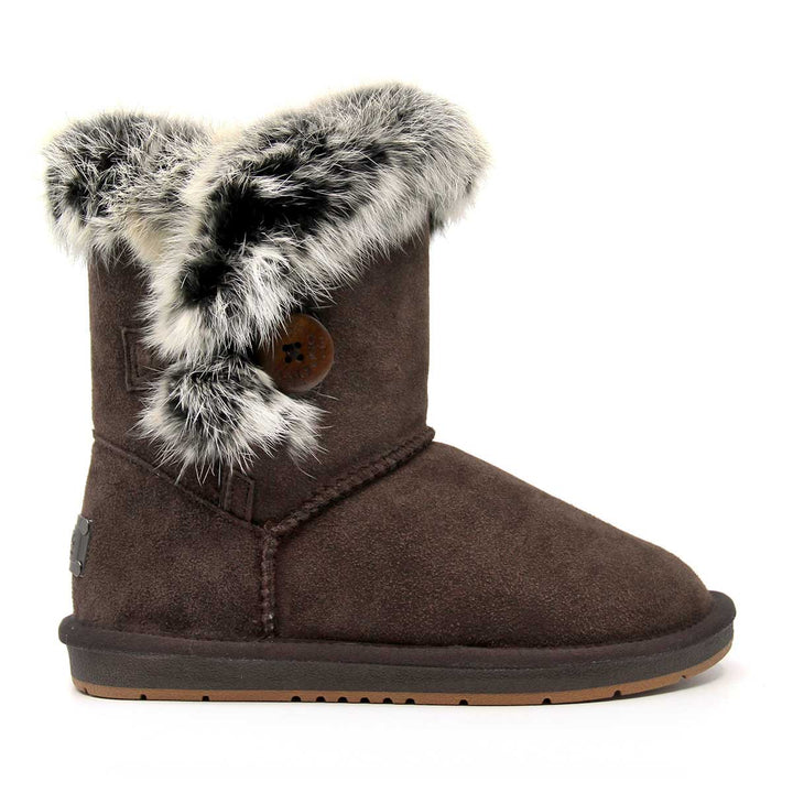 Short Button Fur UGG Boots - UGG Direct Online