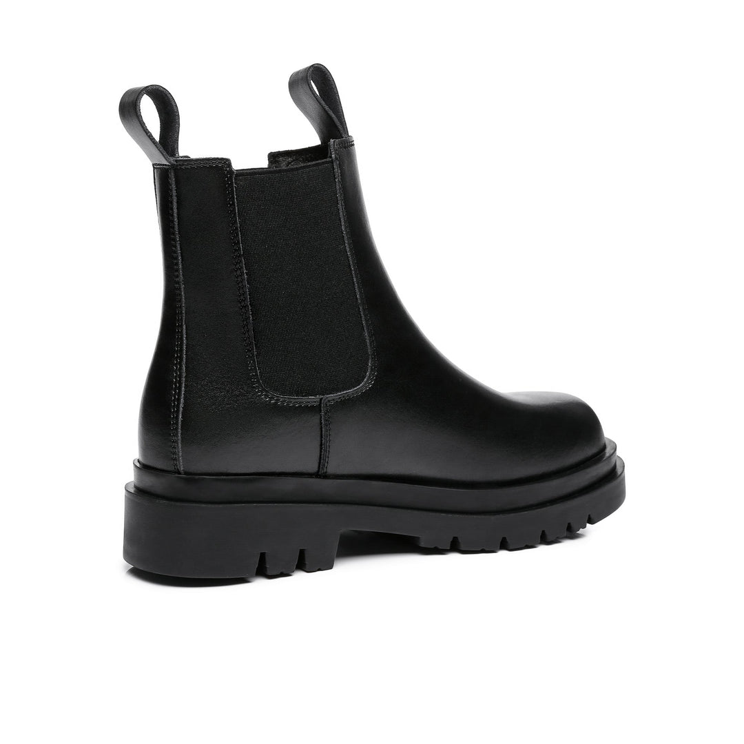 Sienna Black Leather Ankle Boots - UGG Direct Online