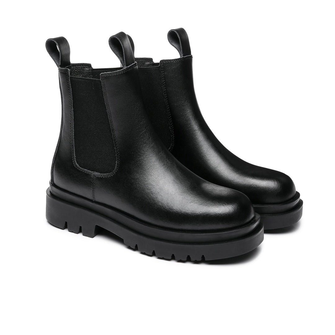 Sienna Black Leather Ankle Boots - UGG Direct Online