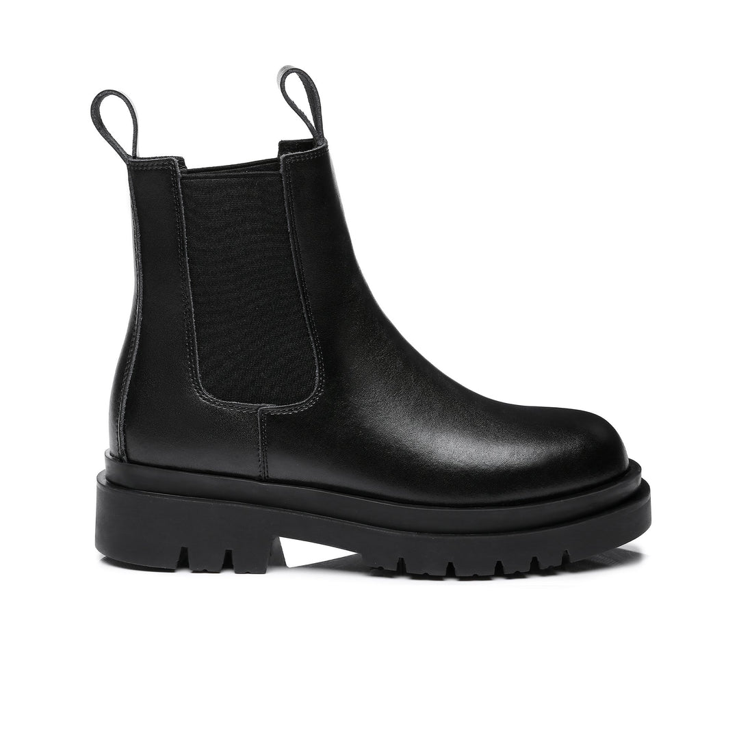Sienna Black Leather Ankle Boots - UGG Direct Online
