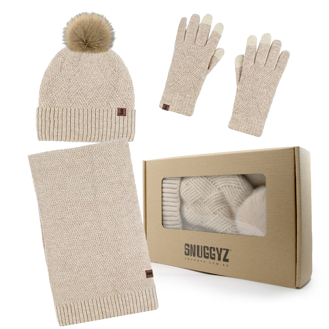 Snuggyz® 3 in 1 Beanie Scarf Gloves Set - UGG Direct Online