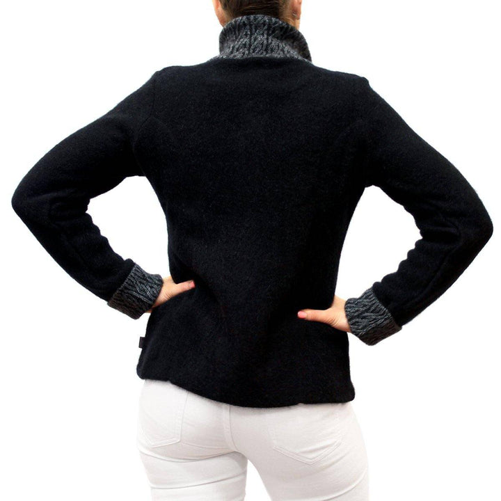 Two-Tone Possum Merino Jacket - Black/Grey - UGG Direct Online