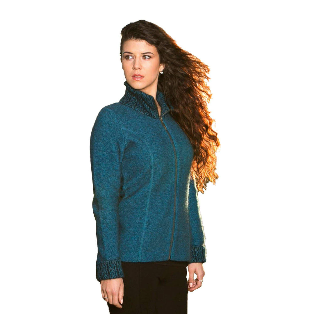 Two-Tone Possum Merino Jacket - Lagoon/Black - UGG Direct Online