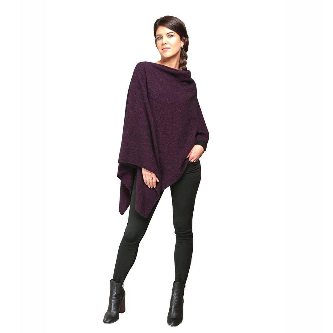 Two Way Possum Merino Poncho - Grape - UGG Direct Online
