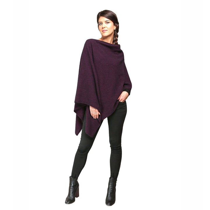 Two Way Possum Merino Poncho - Grape - UGG Direct Online