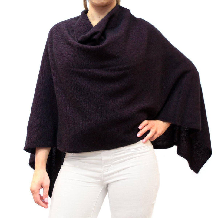 Two Way Possum Merino Poncho - Grape - UGG Direct Online