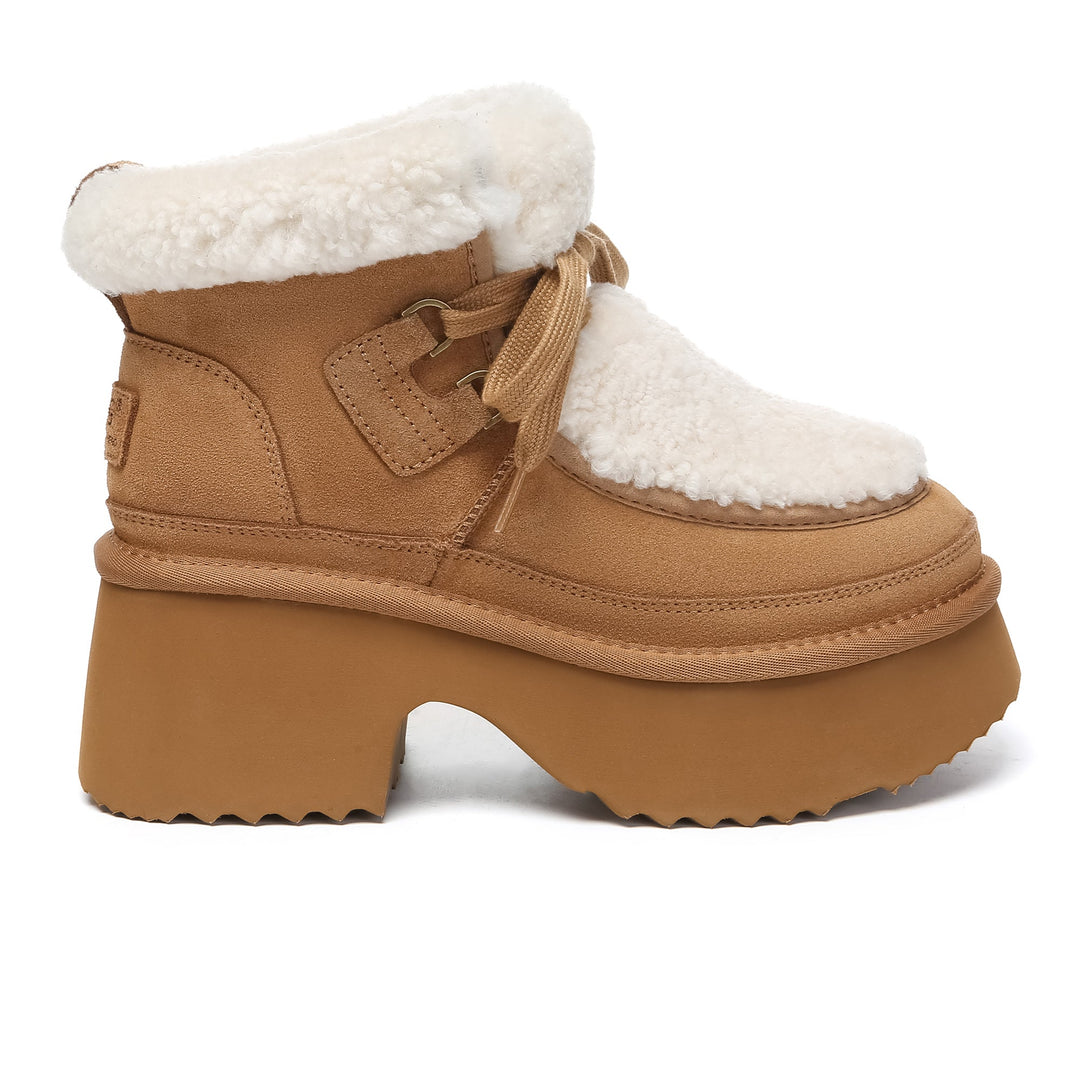 UGG Platform Lace-up Shearling Upper Boots - UGG Direct Online
