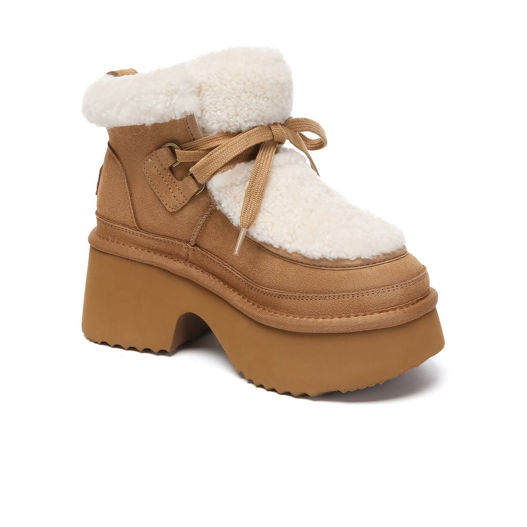 UGG Platform Lace-up Shearling Upper Boots - UGG Direct Online