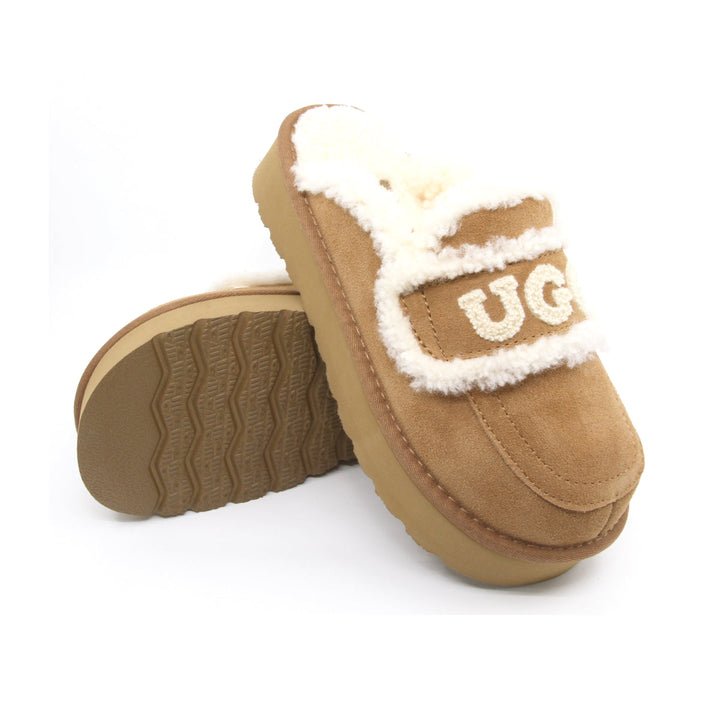 UGG Shearling Platform Slippers - UGG Direct Online