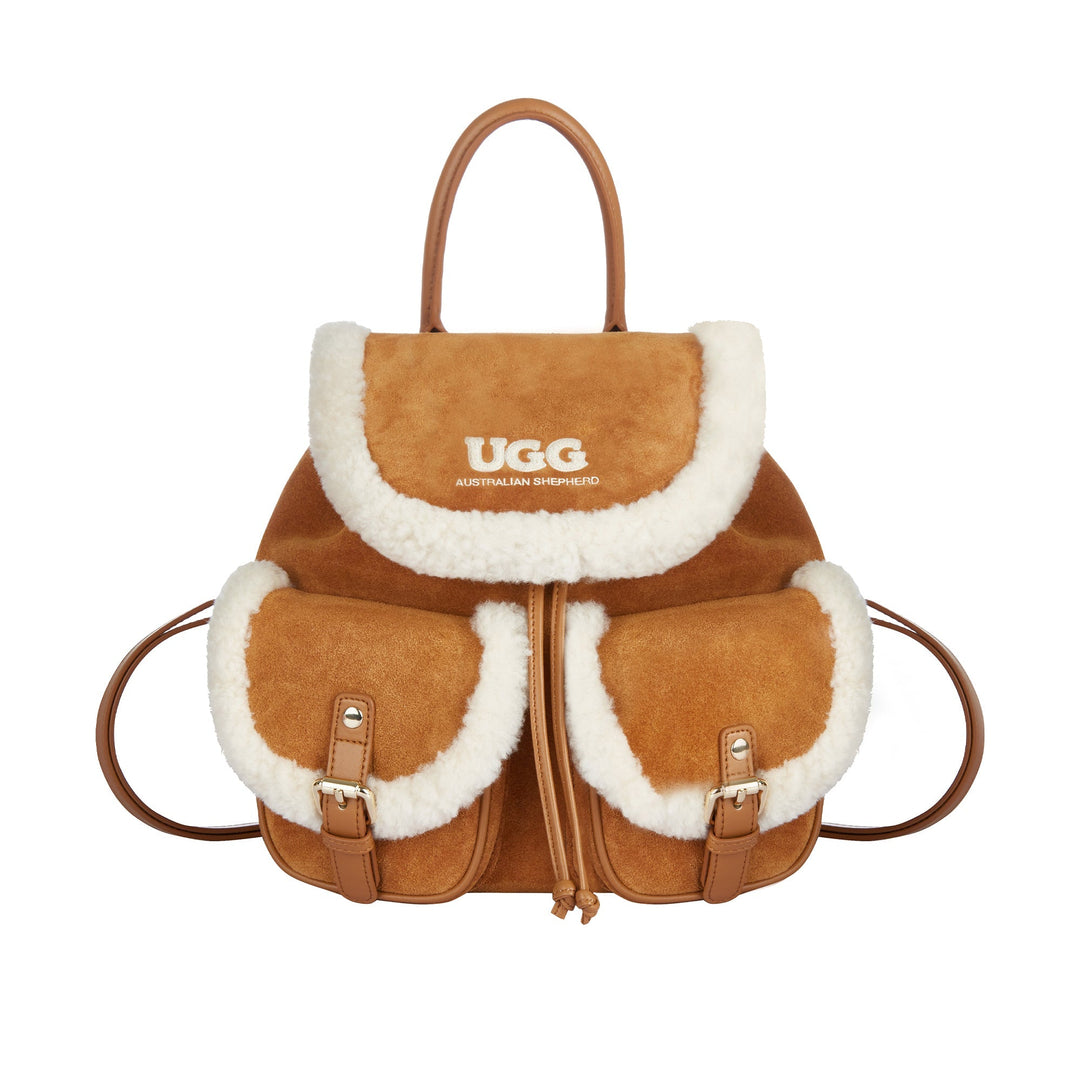 UGG Wool Backpack with Adjustable Strap Drawstring - UGG Direct Online