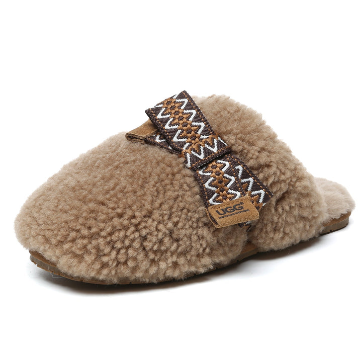 Wool Bow Stitch UGG Slippers - UGG Direct Online