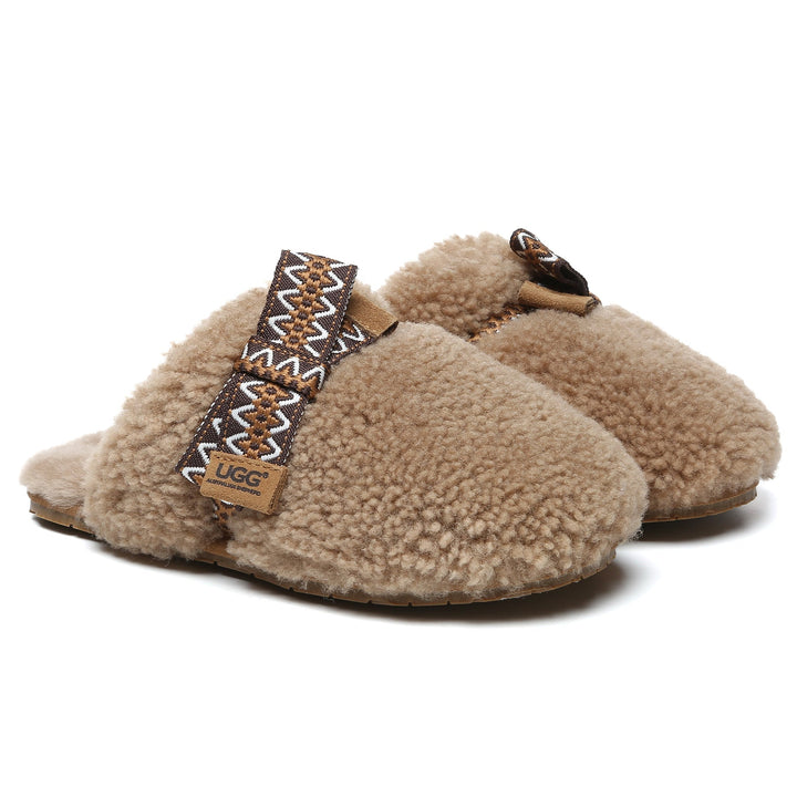 Wool Bow Stitch UGG Slippers - UGG Direct Online