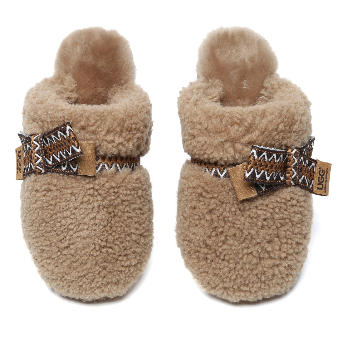 Wool Bow Stitch UGG Slippers - UGG Direct Online