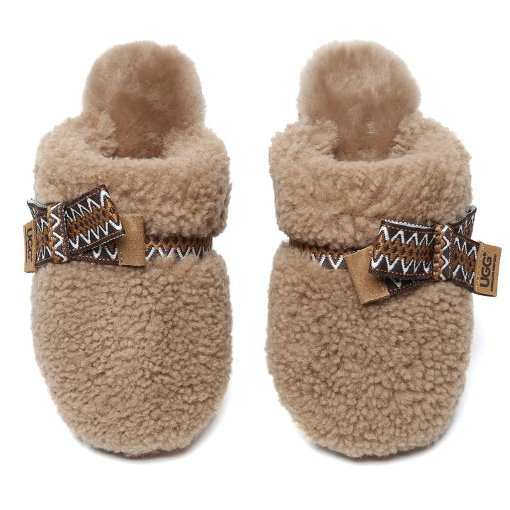 Wool Bow Stitch UGG Slippers - UGG Direct Online
