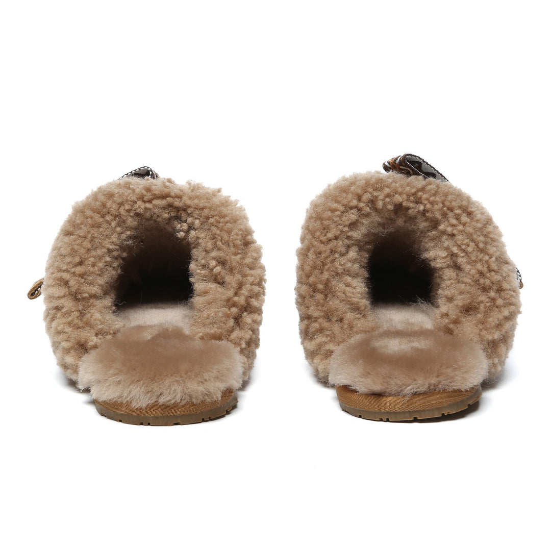 Wool Bow Stitch UGG Slippers - UGG Direct Online