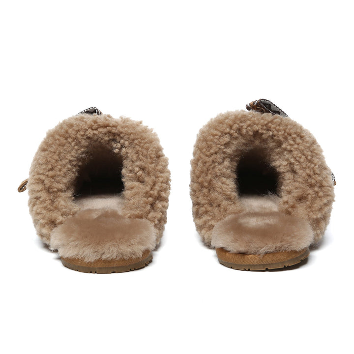 Wool Bow Stitch UGG Slippers - UGG Direct Online