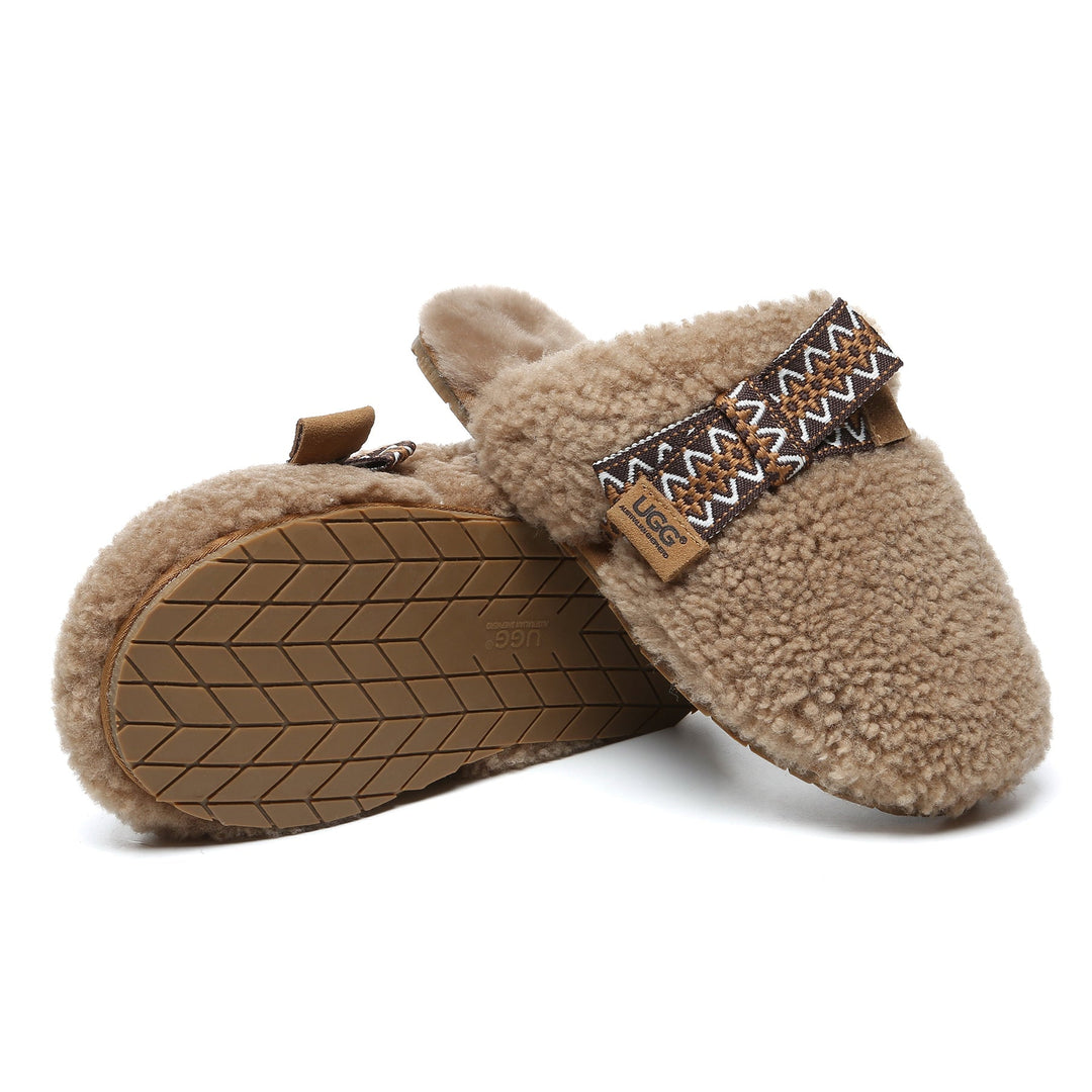 Wool Bow Stitch UGG Slippers - UGG Direct Online