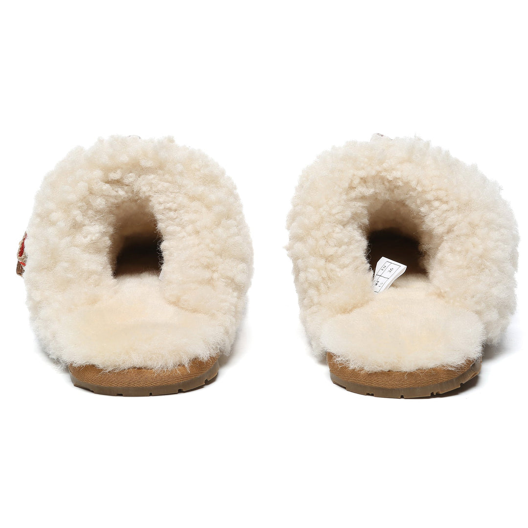 Wool Bow Stitch UGG Slippers - UGG Direct Online