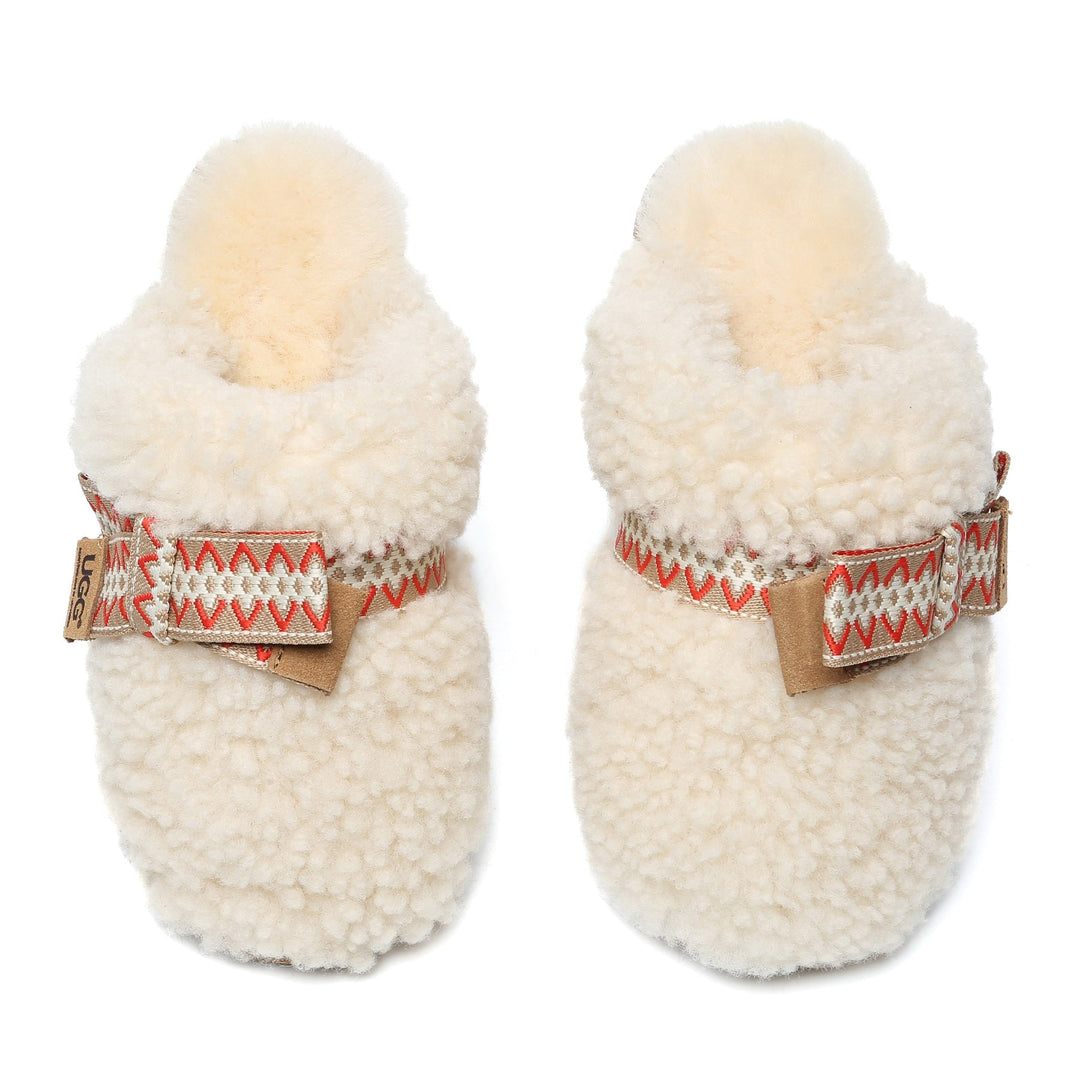 Wool Bow Stitch UGG Slippers - UGG Direct Online