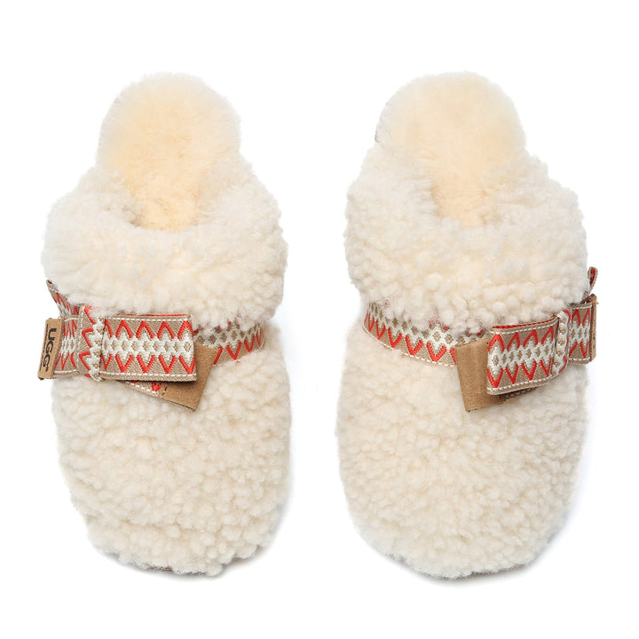 Wool Bow Stitch UGG Slippers - UGG Direct Online